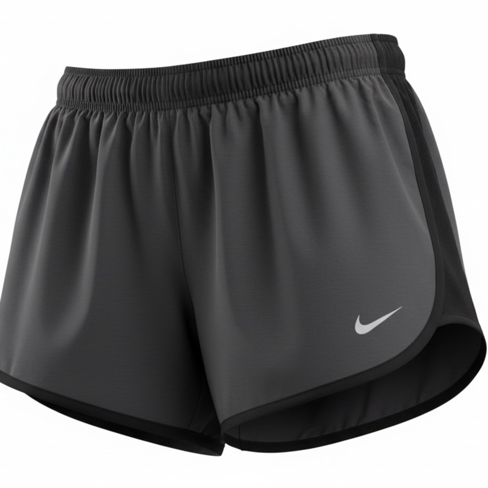 NIKE DRI-Fit Running Training Shorts Grey Black Women’s with Liner